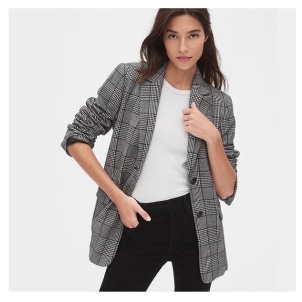 Gap Modern Plaid Blazer